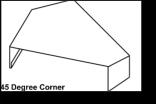 45 degree corner