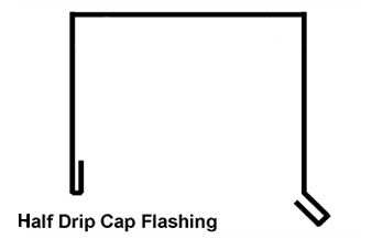 half drip cap flashing